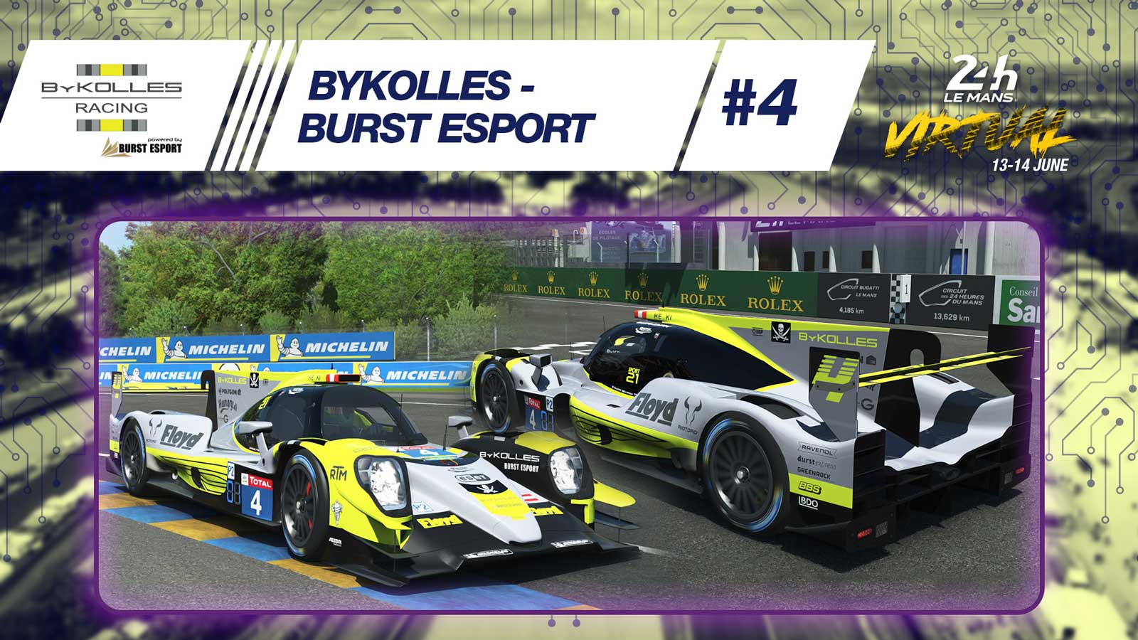 ByKolles – Burst Esport has revealed the livery for #LeMans24Virtual