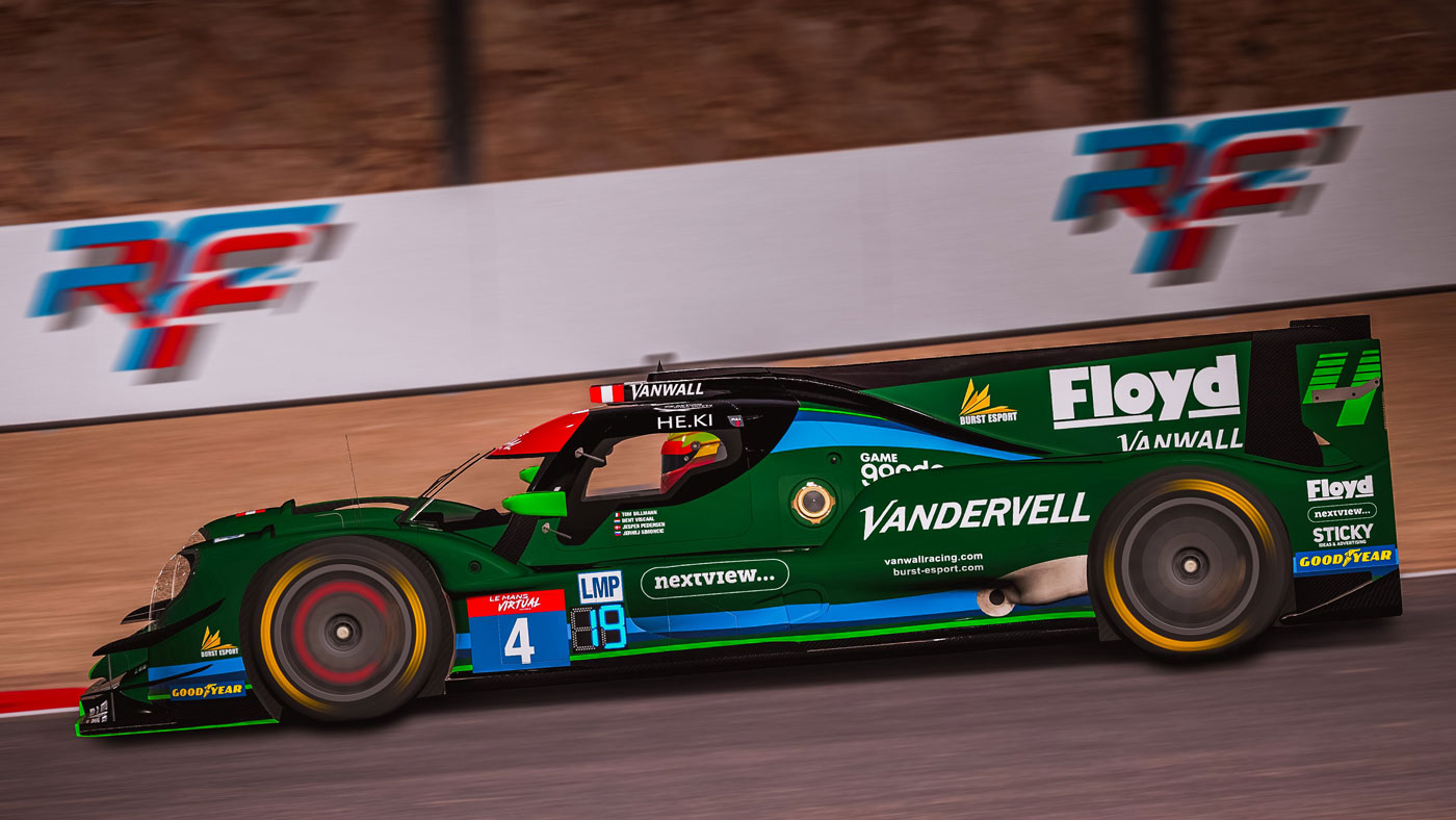 ByKolles-Burst Esport is back, now as Vanwall-Burst for the 2022/23 season of the Le Mans Virtual Series
